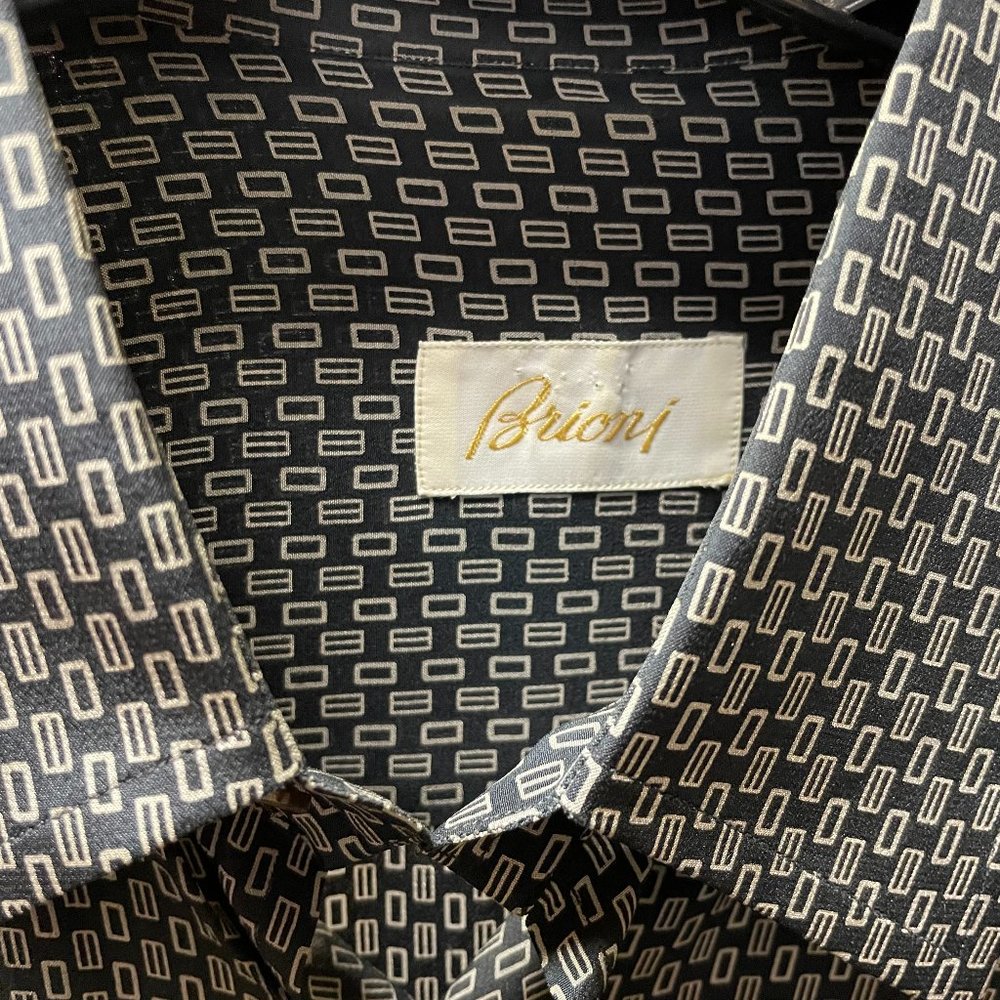 Brioni Men's 100% Silk Shirt